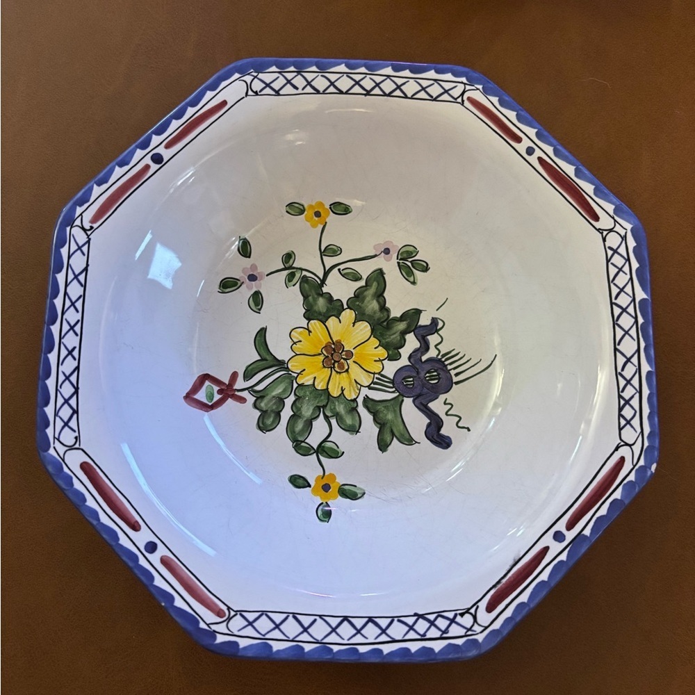 Tiffany & Co."Lisbon" Floral Rim Soup Bowl